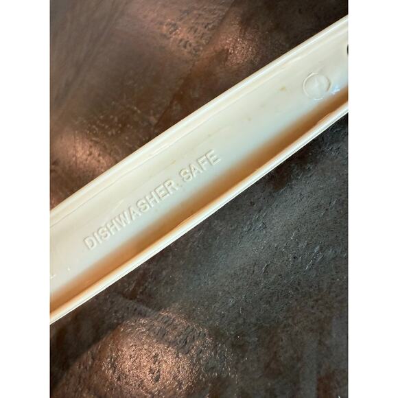 Vintage Ecko Slotted Pasta Spaghetti Spoon Fork Off White Made In USA - Picture 4 of 6